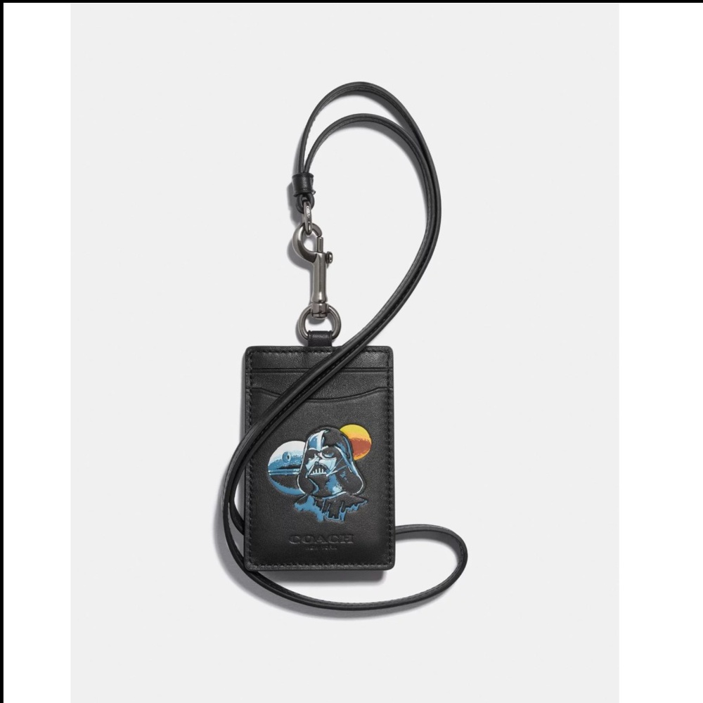 Star Wars X Coach Id Lanyard With Darth Vader